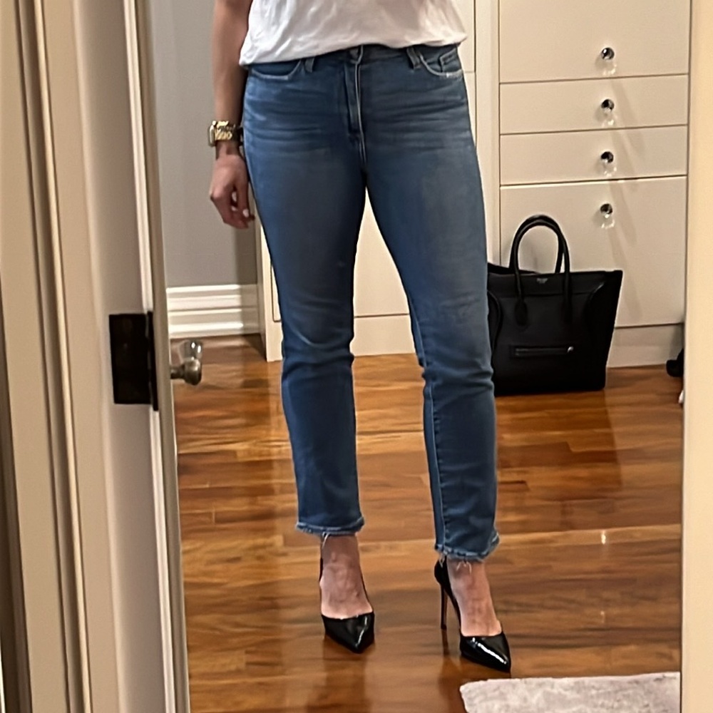 Just black denim blue jeans